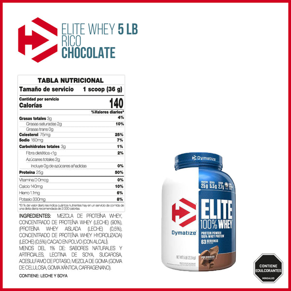 ELITE WHEY 5 LIBRAS RICH CHOCOLATE