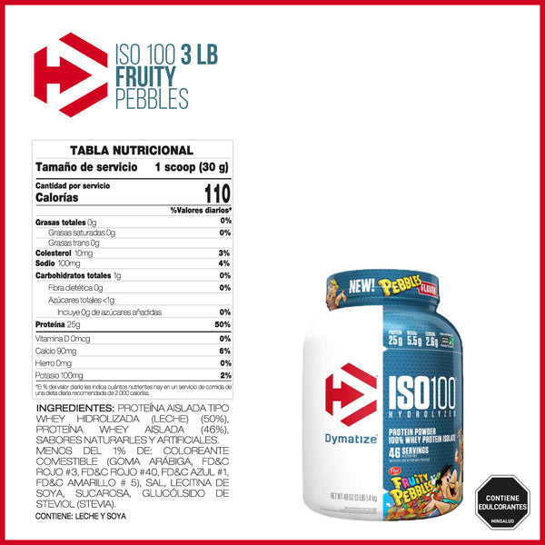 ISO 100 3 LIBRAS FRUITY PEBBLES