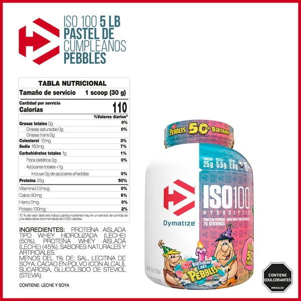 ISO 100 5 LIBRAS BIRTHDAY CAKE PEBBLES